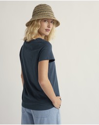 Seasalt - Seasalt Cornwall Navy Kellow T-Shirt in Jersey