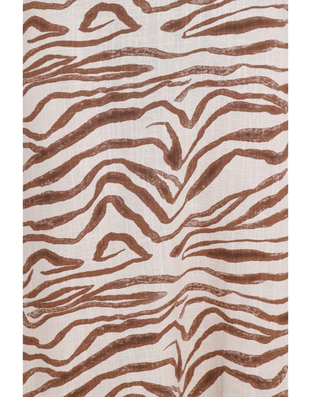 Petal & Pup - Kelsie Midi Dress - Brown Zebra