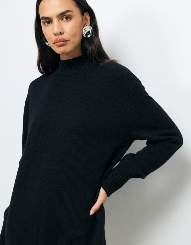 AERE - Elora Wool Blend Knit Dress