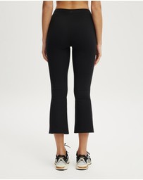 Cotton On Body Active - Ultra Soft Tie Front Cropped Kick Flare