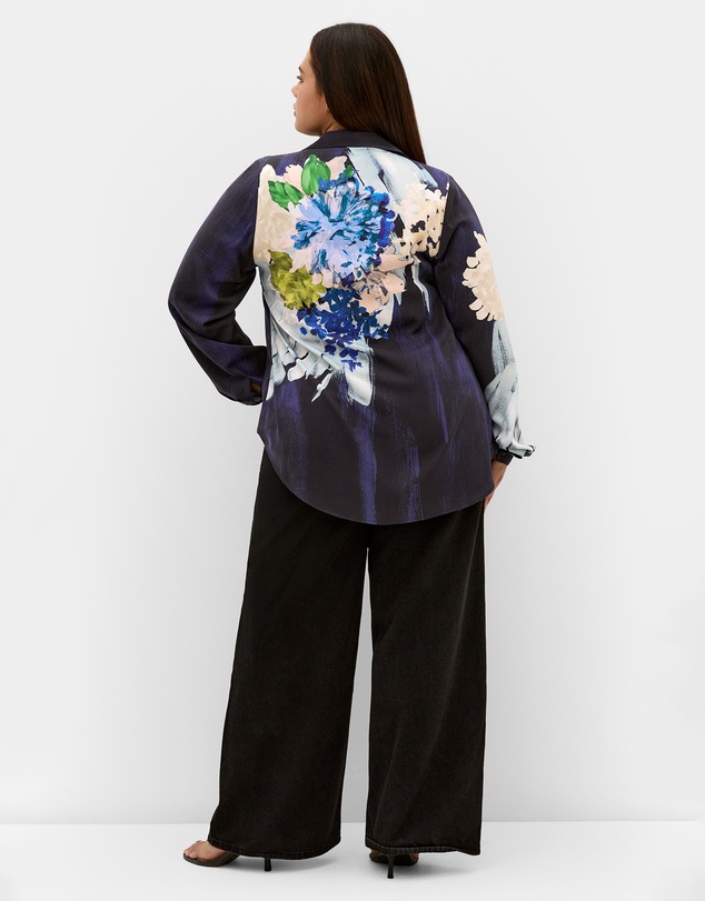 City Chic - Penelope Dahlia Print Shirt