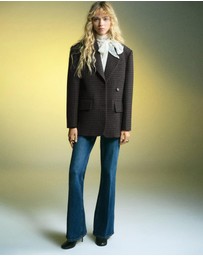 M.N.G - Micro Houndstooth Wool Blazer