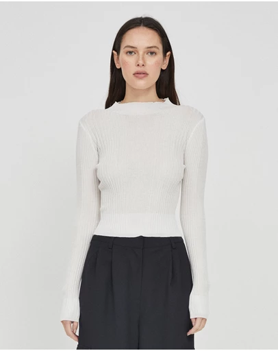 FRIEND of AUDREY - Finn Ribbed Knit Top
