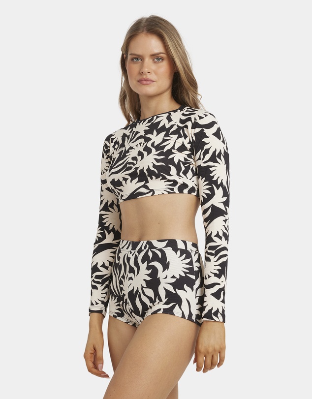 Billabong - Womens By My Side Crop Long Sleeve Rash Vest