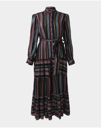 Forcast - Roxana Linen Tiered Maxi Dress