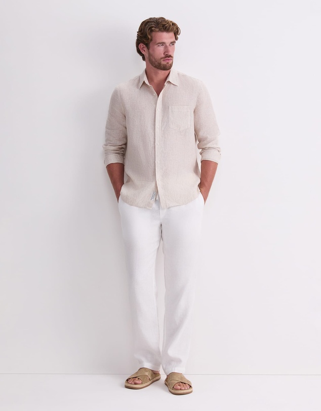 Sportscraft - Caffery Yarn Dyed Linen Pant