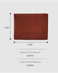 Fossil - Lufkin Brown Wallet