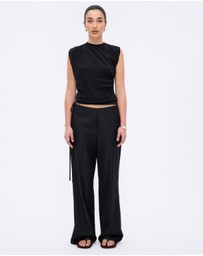 Minima Esenciales - Quill Wool Blend Tie Pants