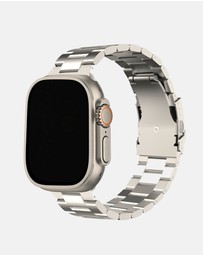Friendie - Stainless Steel Link Bracelet Band (Ultra Style) - Sydney Ultra - Apple Watch Compatible