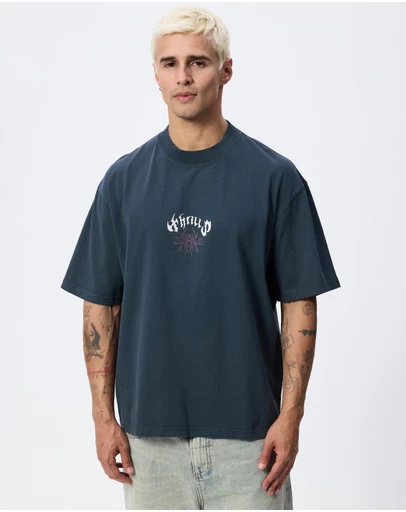 Thrills - Stagger Oversize Box Crop Tee