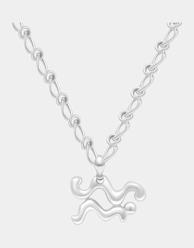 Graedance - Aquarius Amethyst Pendant on Eclipse Necklace