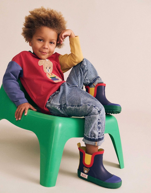Huxbaby - Colour Block Bunny Top - Babies-Kids
