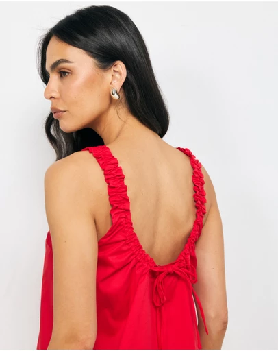 AERE - Vaila Cotton Poplin Top
