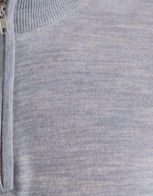 Oxford - Merino Zip Neck Pure Wool Pullover