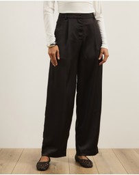 Atmos&Here - Auri Satin Tailored Pants