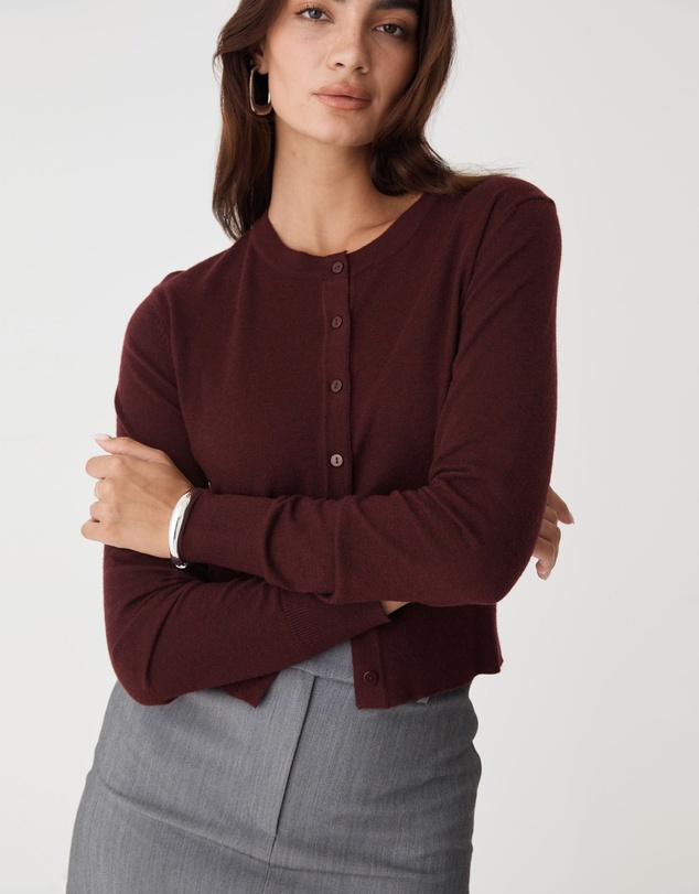 Forcast - Cassie Crew Neck Cardigan