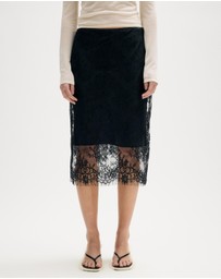 Minima Esenciales - Aisla Lace Midi Skirt
