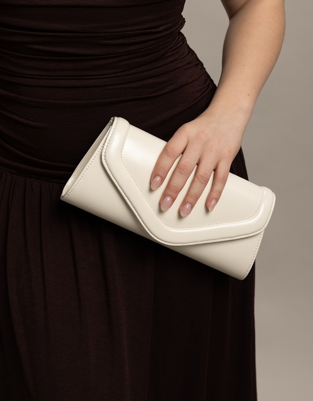 Morgan & Taylor - Cleo Clutch in Creamy White