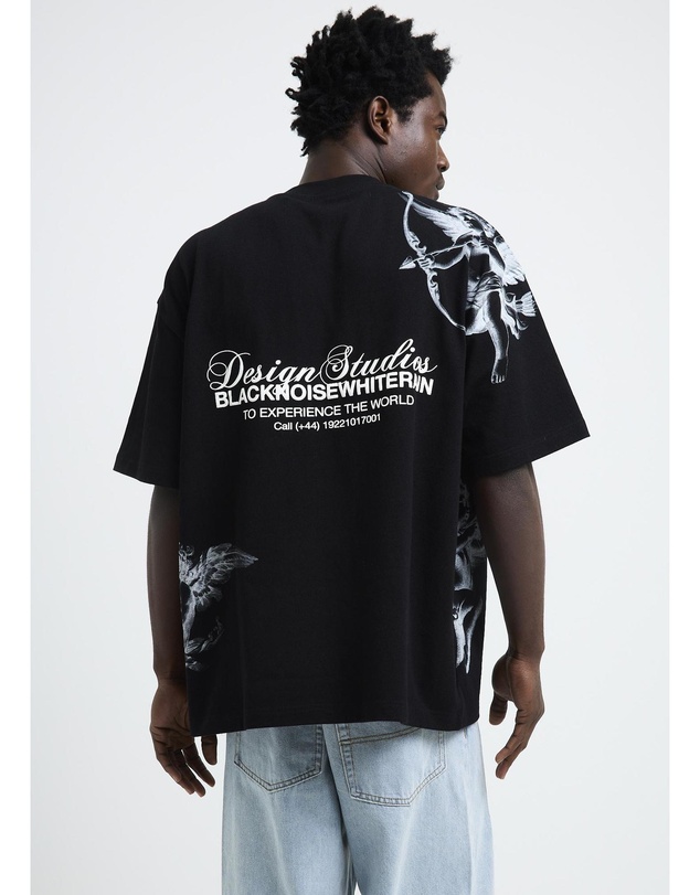 Black Noise White Rain - Float T-Shirt