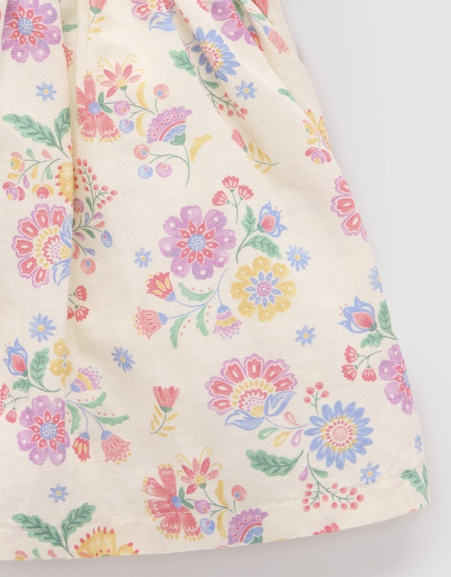 Purebaby - Linen Blend Dress -Kids-Babies