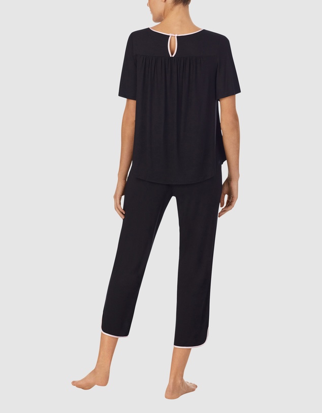 Kate Spade - Modal Jersey Short Sleeve Cropped Long Pyjama Set
