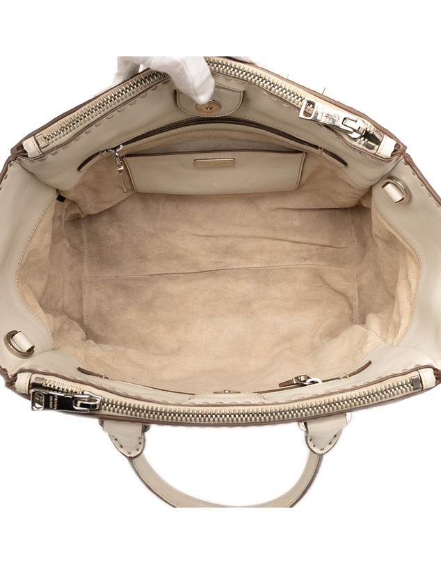 Pre-Loved by Azura Reborn - Pre-Loved City Calf Stitched Twin Pocket Satchel