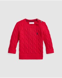 Polo Ralph Lauren - Cable Knit Cotton Sweater - The Iconic Exclusive - Babies