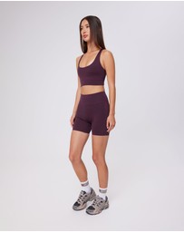 Upstate - Contour+ 5inch Pocket Bike Short - Merlot