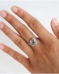 HOUSE OF SLANI - Organic Spiral Silver Ring