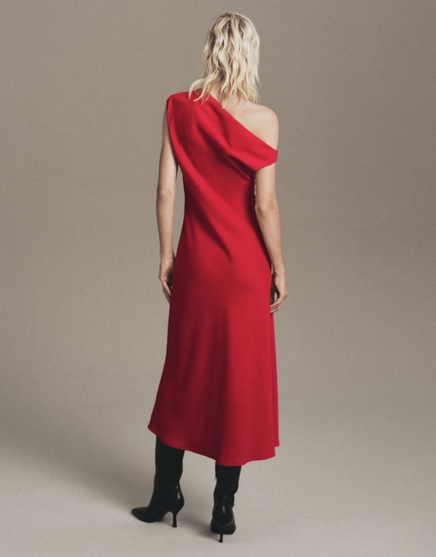 M.N.G - A-Line Dress With Asymmetrical Neckline