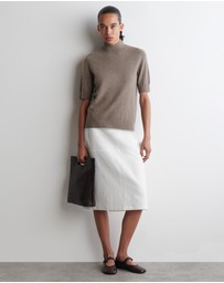 COS - Cashmere Mock-Neck T-Shirt