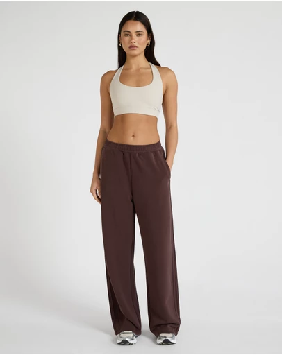 All Fenix - Soft Luxury Pin Tuck Wide Leg Track Pant