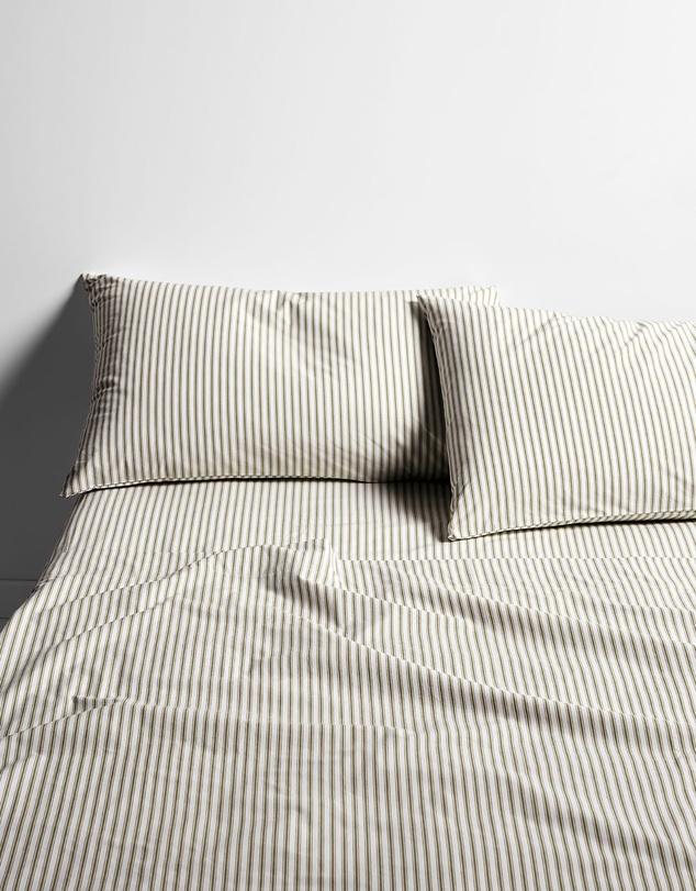 Aura Home - Ticking Stripe Sheet Set