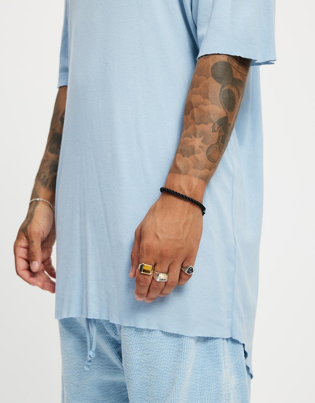 Surrounded By Ghosts - The Arsenic Relaxed Rib Knit Long Tail T-Shirt