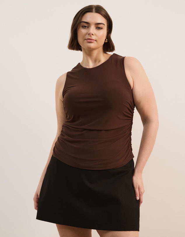 Atmos&Here Curvy - Evie Mesh Tank Top