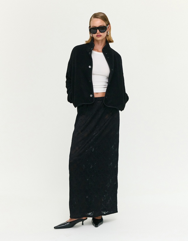 Staple the Label - Katya Crop Sherpa Jacket