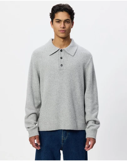 ARKET - Knitted Cotton Blend Polo Shirt