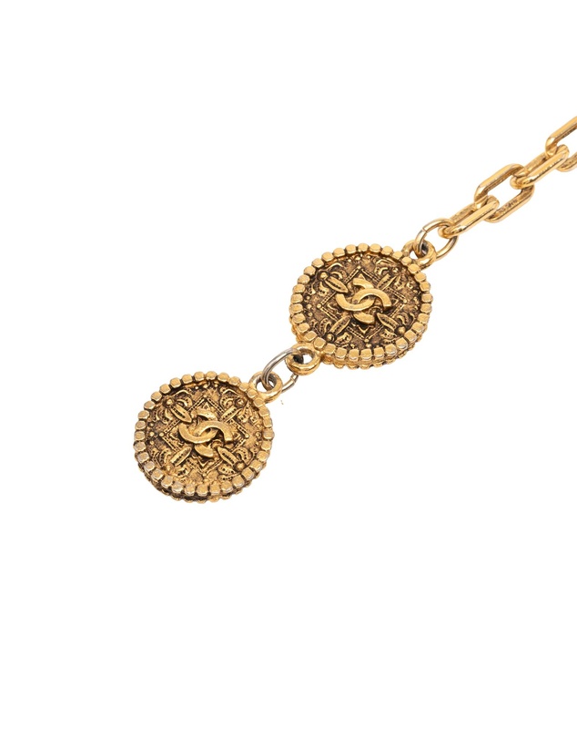 Pre-Loved by Azura Reborn - Pre-Loved Gold Plated CC Medallion Chain Belt