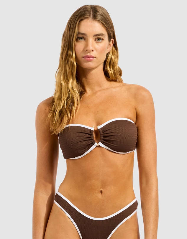 Seafolly - Beach Bound Ring Front Bandeau Bikini Top