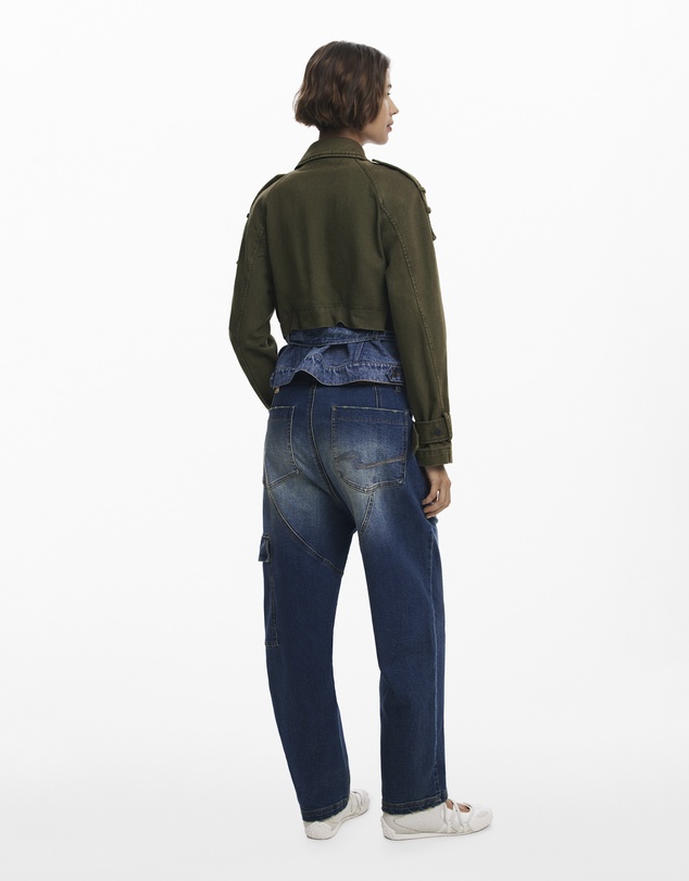 Desigual - Combined short denim jacket