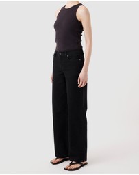 Outland Denim - Mia Mid Wide Leg Jeans
