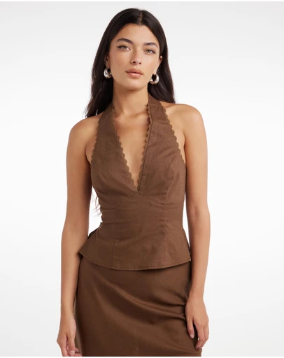 Dazie - Nora Halter Top