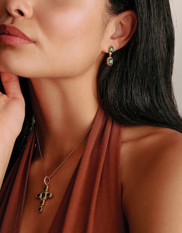 THOMAS SABO - THOMAS SABO Earrings with Green Stones