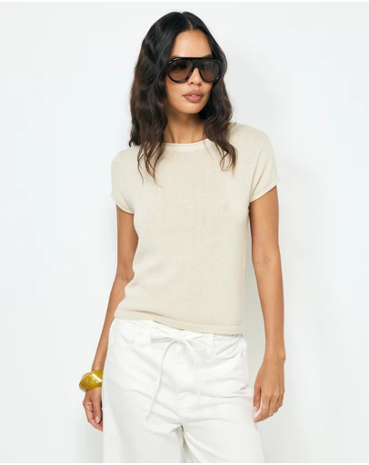 AERE - Lee Organic Cotton Knit Top