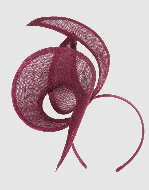 Max Alexander - Wine Sinamay Racing Fascinator