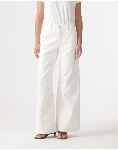 Outland Denim - Skye Mid Wide Trousers