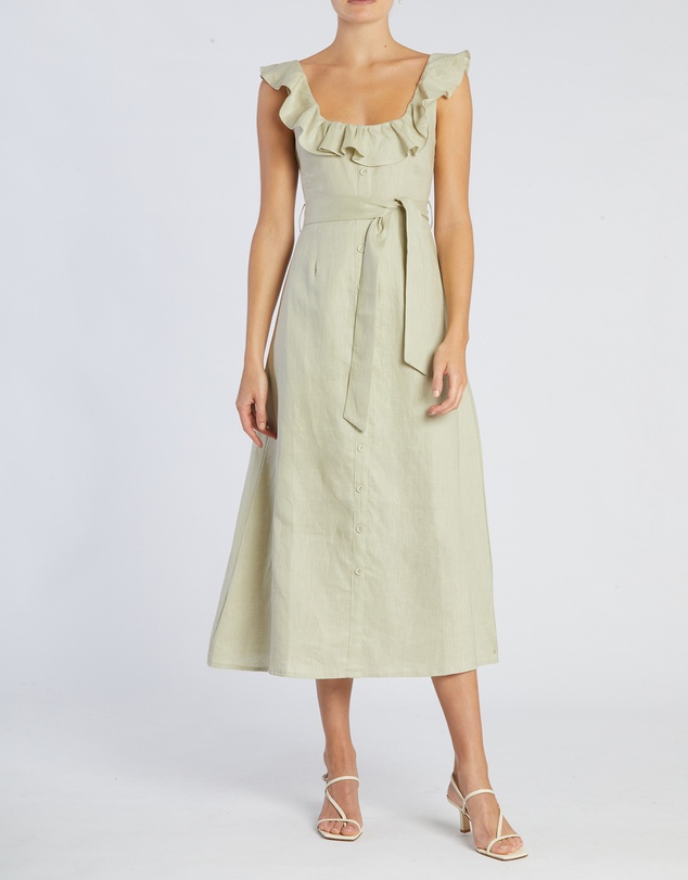 Amelius - Bohdi Linen Midi Dress