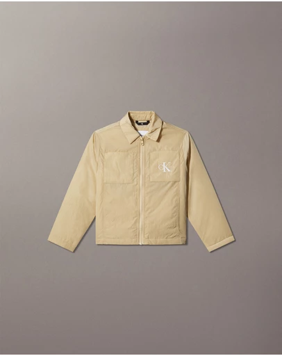 Calvin Klein Jeans - Boys Zip-Up Logo Shacket