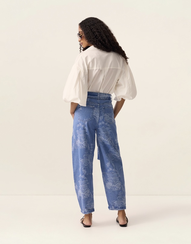 MOS The Label - Elodie Denim Barrel Pants