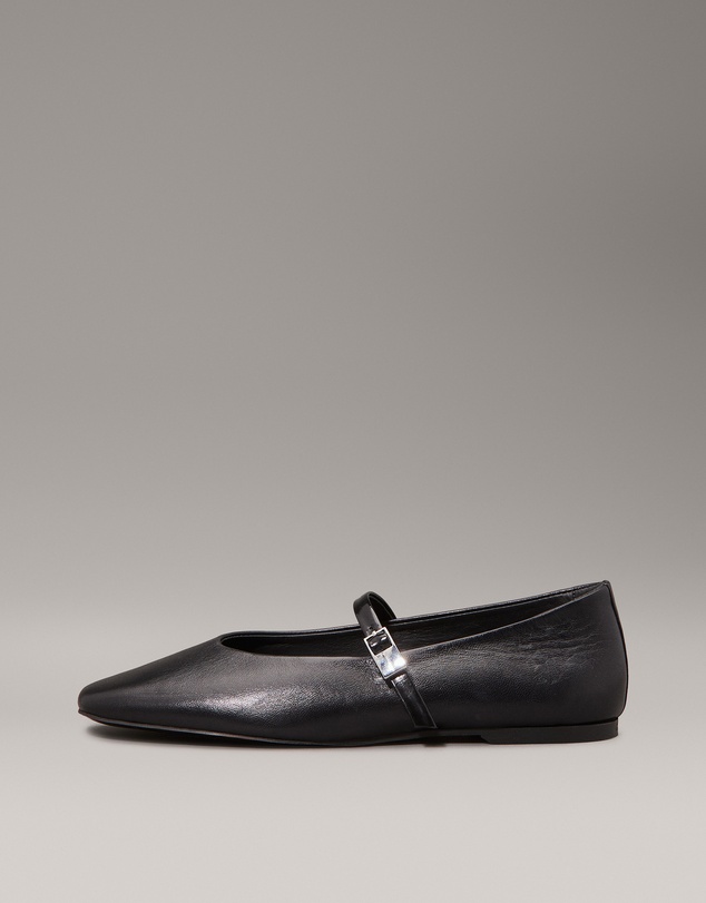 Calvin Klein - Leather Mary Jane Ballerinas